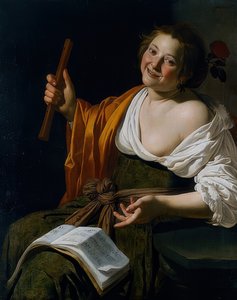 Menina com flauta Por volta de 1630