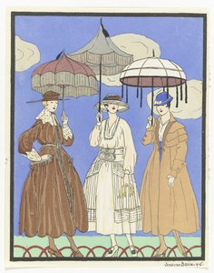 Três Chapéus-de-sol
Três mulheres com guarda-sóis, 1916 de Jan van Brock