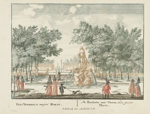 A fonte de Vénus no jardim principal do Palácio Het Loo
Gesichte van het Wijdvermaarde Loo als andere vorstelijke Huisen (título da série)
Admirandorum quadruplex spectaculum (título da série)