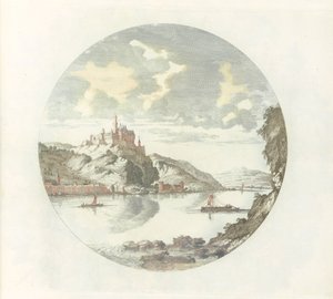Vista do Castelo de Rheinfels no Reno