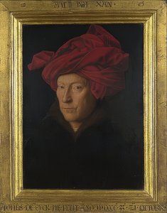 Retrato de um homem (auto-retrato). 1433 de Jan van Eyck