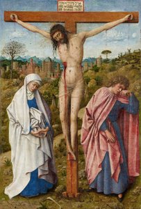 A crucificação de Cristo de Jan van Eyck