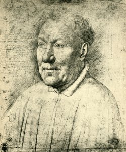 Retrato do cardeal Niccolò Albergati, c1430, 1943. de Jan van Eyck