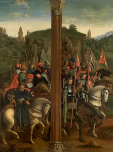 Os cavaleiros de Cristo e os juízes justos de Jan van Eyck