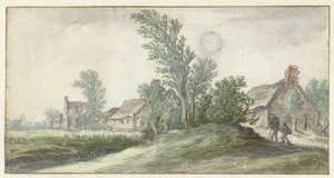 Vista de uma vila de Jan van Goyen (possibly)