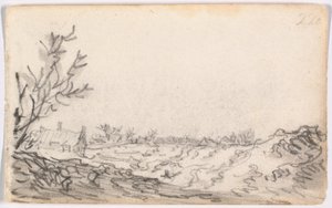 Uma paisagem de dunas de Jan van Goyen