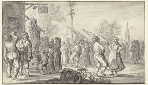 Feira da aldeia de Jan van Goyen