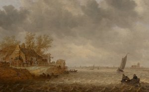 Vista de Dordrecht a partir de Papendrecht de Jan van Goyen