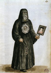 Vestes dos Guardiões da guilda leiga de São Fantino de Veneza (caneta e tinta e wc no papel) de Jan van Grevenbroeck
