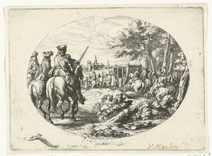 Cerco de uma cidade Cenas militares da vida de Luís XIV, Rei da França (título da série) de Jan van Huchtenburg