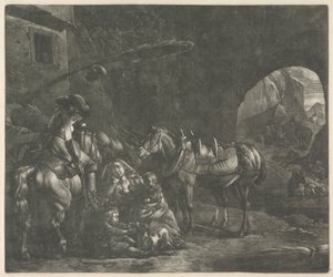 A Mãe de Dois Filhos de Jan van Huchtenburg