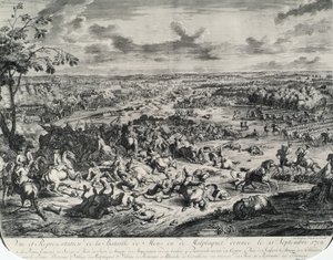 A Batalha de Malplaquet em 11 de setembro de 1709