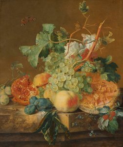 Natureza Morta com Fruta de Jan van Huysum