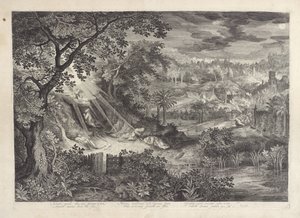 Paisagem com Cristo no Jardim do Getsêmani de Jan van Londerseel