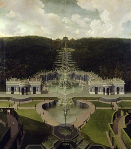 Vista da Gruta com as Fontes das Cascatas para o Octógono, após 1716