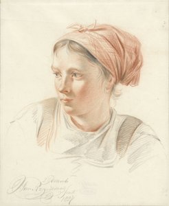 Retrato de jovem, três quartos à esquerda
