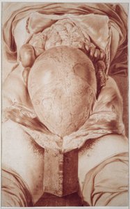 MS Hunter 658 Placa XXVI Desenho de William Hunter&39;s (1718-83) &39;Anatomia do Útero Gravídico Humano&39;, 1774 (giz sobre papel) de Jan van Rymsdyk