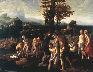 Baptismo de Cristo, por Jan van Scorel (1495-1562), óleo sobre tela
