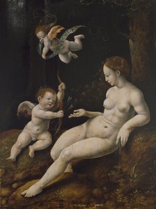 Vênus e Dois Cupidos, c.1528 (óleo no painel)