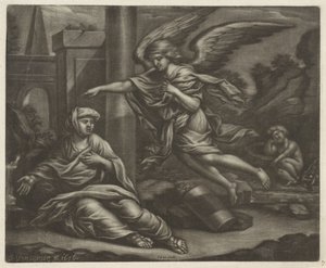 Agar e Ismael no deserto de Jan van Somer
