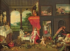 Alegoria do Gosto de Jan van and Balen, Hendrik van Kessel