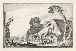 Números perto de um celeiro abandonado
Paisagens (título da série)
Amenissimae aliquot requculae (título da série) de Jan van de Velde (II)