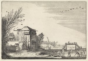Cobblers sobre o gelo perto de um pombal
Paisagens (título da série)
Amenissimae aliquot requculae (título da série) de Jan van de Velde (II)