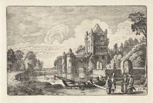 Paisagem com o portão de Amsterdão em Haarlem
Paisagens (título da série)
Amenissimae aliquot requculae (título da série) de Jan van de Velde (II)