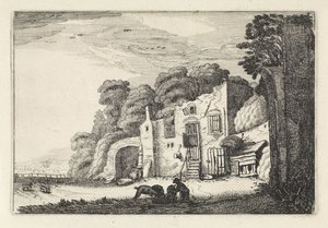 Paisagem com o filho pródigo com os porcos
Paisagens (título da série)
Amenissimae aliquot requculae (título da série) de Jan van de Velde (II)