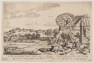 Ar (com vista para Haarlem), de Os Quatro Elementos de Jan van de Velde II
