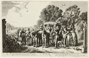 Ar, prato dois de Os Quatro Elementos de Jan van de Velde II