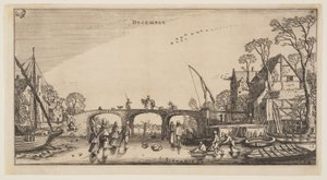 dezembro, de Os doze meses do ano de Jan van de Velde II