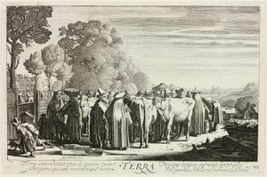 Terra, prato um de Os Quatro Elementos de Jan van de Velde II