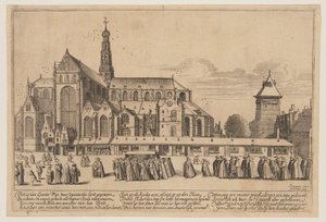 A Igreja de São Bavo em Haarlem de Jan van de Velde II