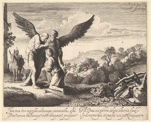 Tobias abençoado pelo cego Tobit, 1620-41. de Jan van de Velde II