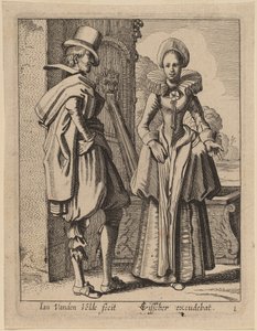 Duas figuras em traje de Jan van de Velde II