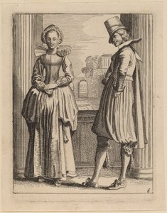 Duas figuras em traje de Jan van de Velde II