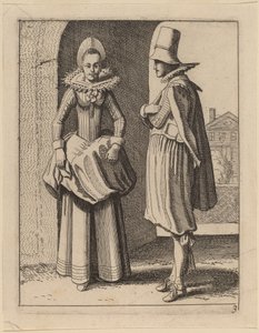 Duas figuras em traje de Jan van de Velde II