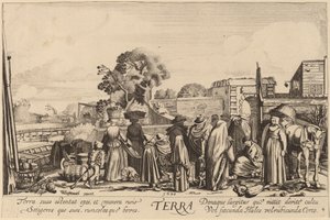 Earth de Jan van de Velde II after Willem Buytewech