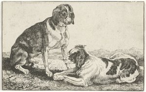 Dois cães em repouso
Animais (título da série)
Zoographiam (título da série)