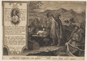 O Astrolábio - Américo Vespúcio, de Nova Reperta de Jan van der Straet