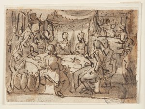 Casamento em Caná de Jan van der Straet, called Stradanus