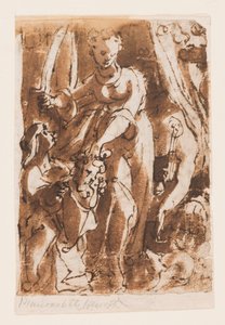 Reto: Judite com cabeça de Holofernes; Verso: Pietá de Jan van der Straet, called Stradanus