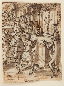São Giovanni Gualberto e o Crucifixo Milagroso de Jan van der Straet, called Stradanus