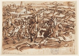A retirada dos turcos após o cerco de Viena em 1529