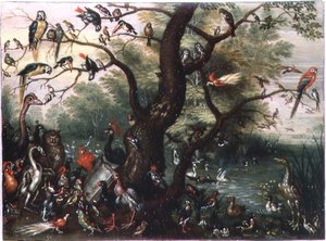 Concerto de Pássaros (óleo sobre cobre)