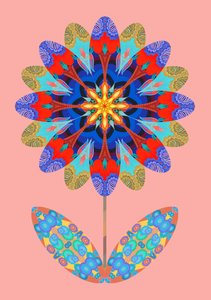 Corte de flores em rosa pálido, 2020 de Jane Tattersfield