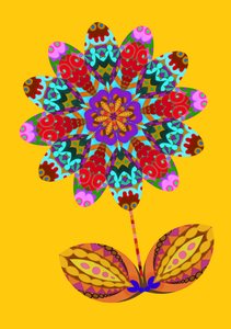 Corte de flores em amarelo, 2020 de Jane Tattersfield