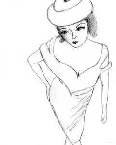 Fashion Molly, 2023 (lápis sobre papel)