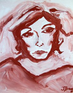 Miss Havisham, c.2000 (acrílico sobre tela) de Janel Bragg
